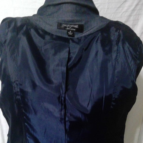 Signature by Larry Levine Size Light Weight Denim Skirt Suit - Picture 12 of 13